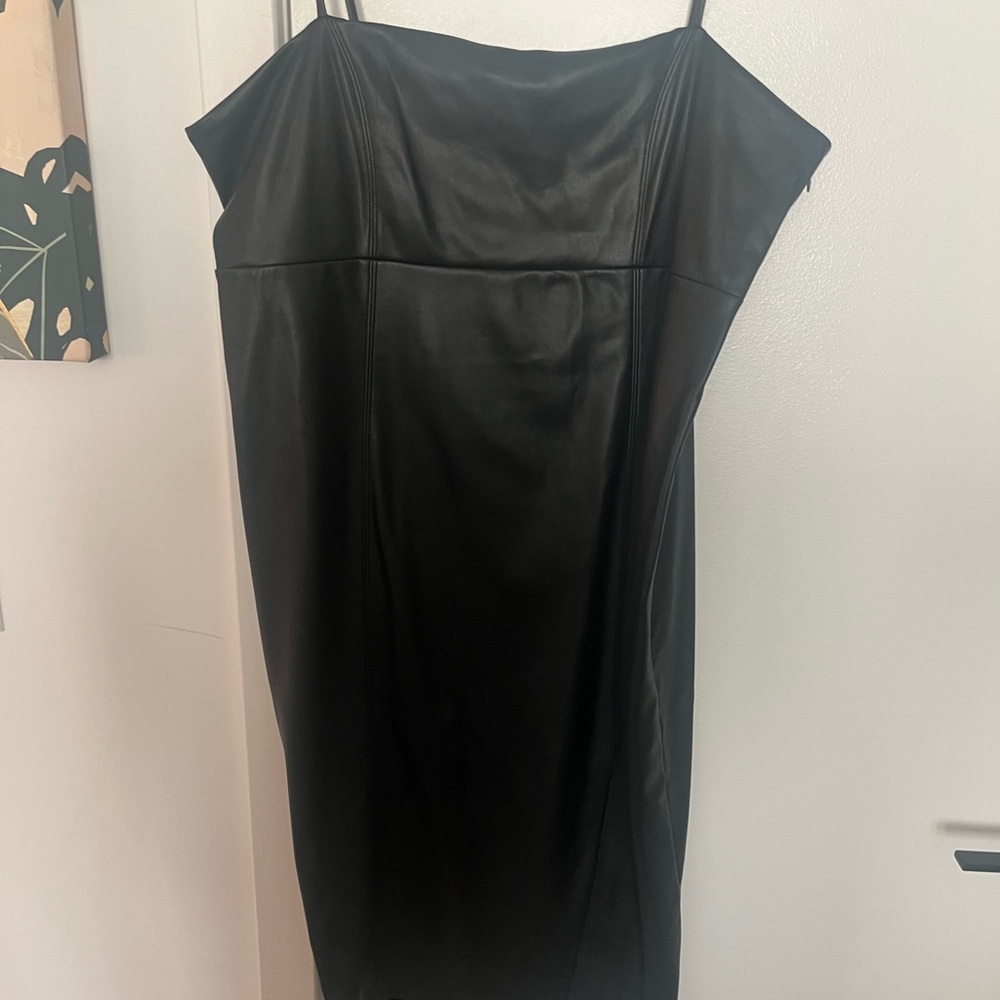 Express Strapless Black Dress